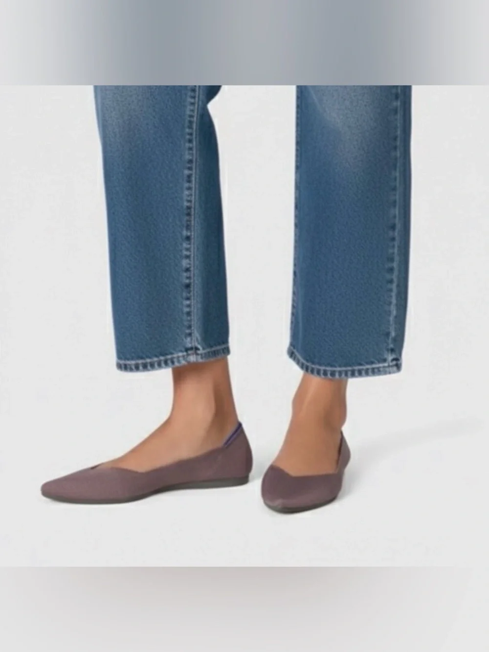 Rothy’s The Point Mink Dusty Purple Flats Women’s Retired Size 10.5 - Picture 3 of 9